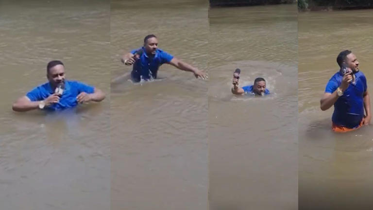 Macabro hallazgo en vivo: un periodista tropezó con el cuerpo de una niña desaparecida mientras cubría la noticia