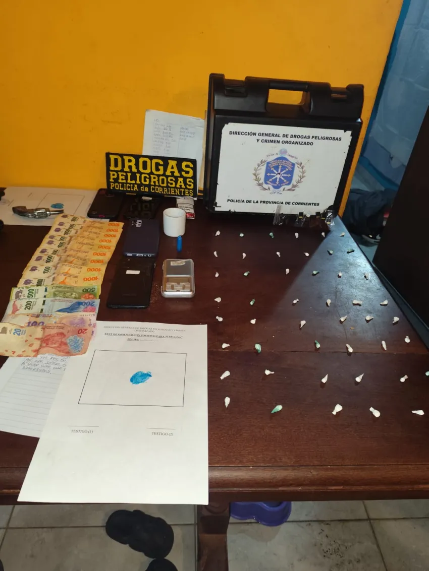 Desbarataron un narco kiosco de cocaína en Corrientes