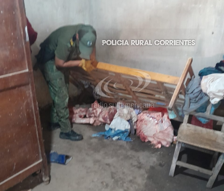 Paraje Paso Martínez: faenó una vaca y la escondió bajo la cama